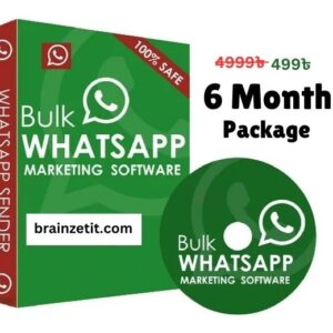 হোয়াটসঅ্যাপ মার্কেটিং সফটওয়্যার 6 Month প্যাকেজ