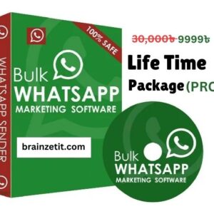 হোয়াটসঅ্যাপ মার্কেটিং সফটওয়্যার Life Time (PRO) প্যাকেজ